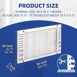 20x30x1 AC Furnace Air Filter MERV 13 Comparable with HVAC Air Condition cabin Vent Fan 19.75"x29.5"x0.75" 6 Packs