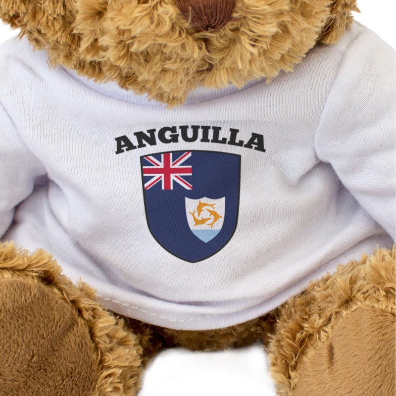 Big Red Egg ANGUILLA FLAG - Teddy Bear - Cute