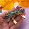 Mardi Gras Hair Clips Accessory Festive Rhinestone Glitter Rhinestone Mask