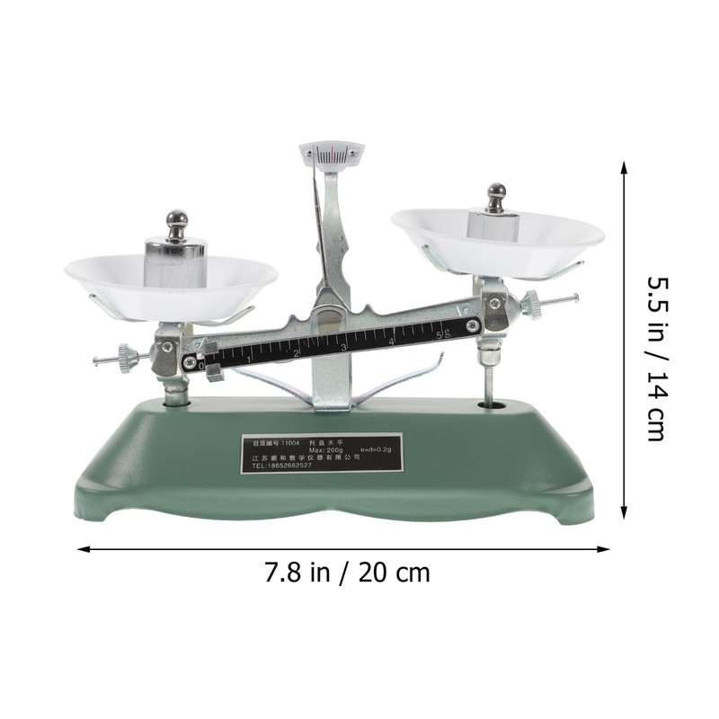 Anneome Laboratory Triple Beam Balance Scale with Weights and Tweezers