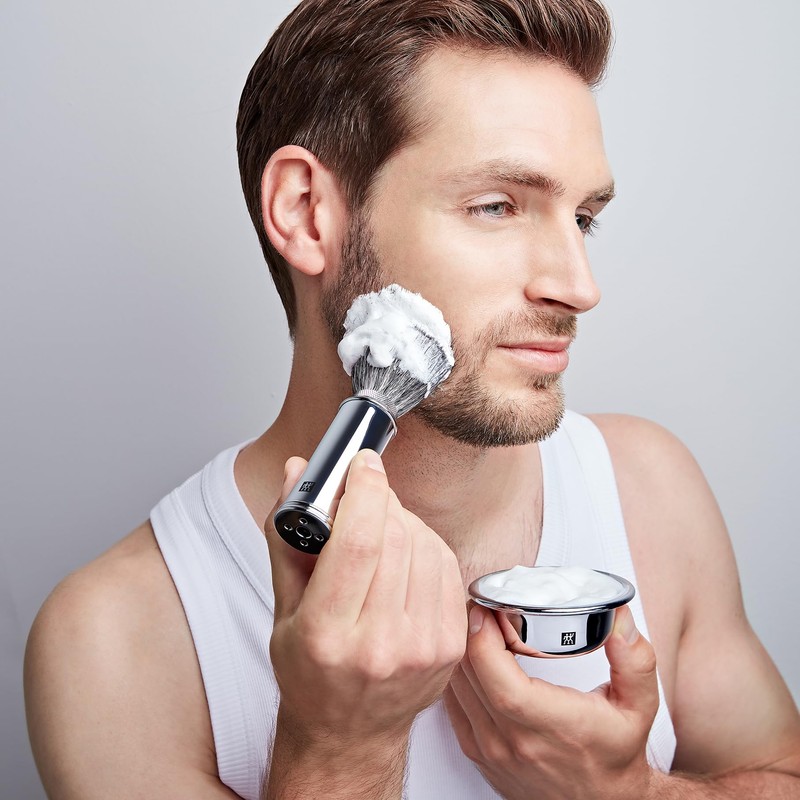 ZWILLING Travel Shaving Brush with Synthetic Hair for Travel, Vegan,