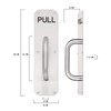 Hulorest Stainless Steel Pull Push Door Handles, Heavy Duty Sliding