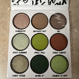 BH Cosmetics Eye Shadow 9 Shade Palette Earthy Greens Browns Matte Shimmer