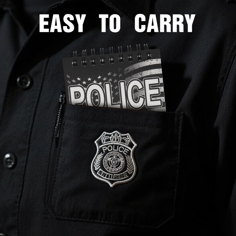PruQuaiy 3 Pcs Public Safety Police Field Interview Notebook Report