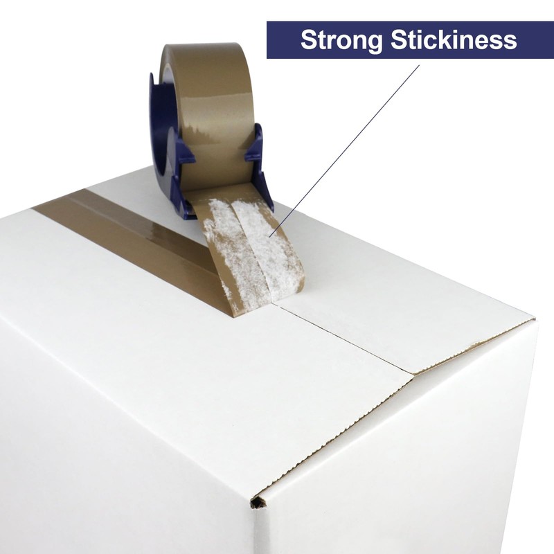 BOMEI PACK Brown Packing Tape, 3 Rolls for 1.88 inches