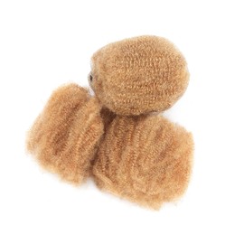 afro kinkys bulk human hair 8-28 inch afro kinky bulk 100% human hair for dreadlock extensions repair loc making twists (27#, 10inch)