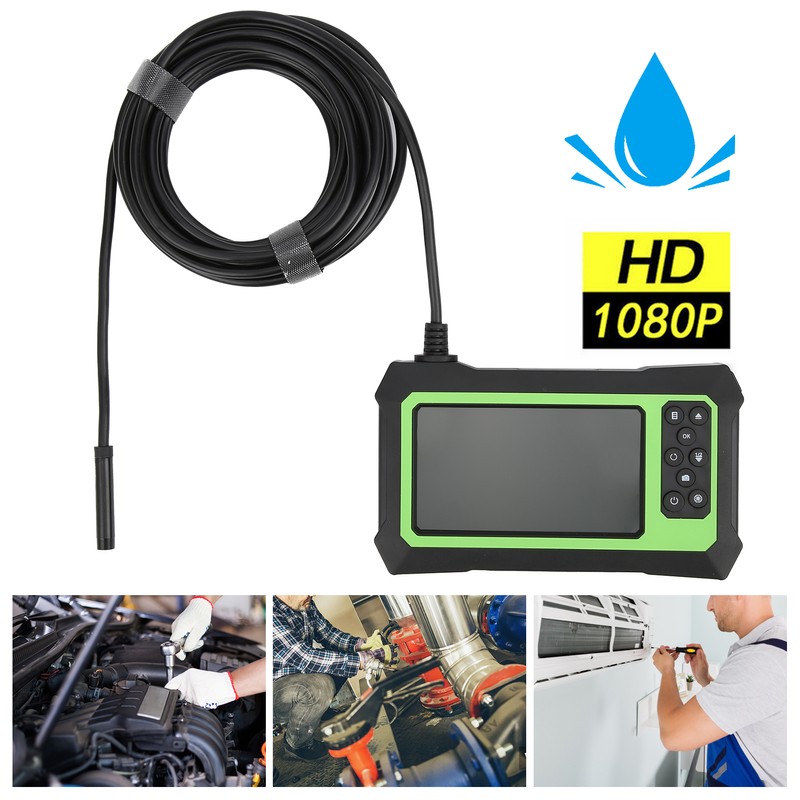 4.3in Digital Inspection Endoscope Camera HD 1080P 8LED IP67 Waterproof