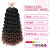 Gogo Curl Crochet Hair 14 Inch 7 Packs Curly Crochet