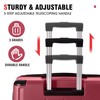 ROCKRAIN 3-Piece ABS Hard Shell Luggage: 20/24/28 Inch Expandable Suitcases