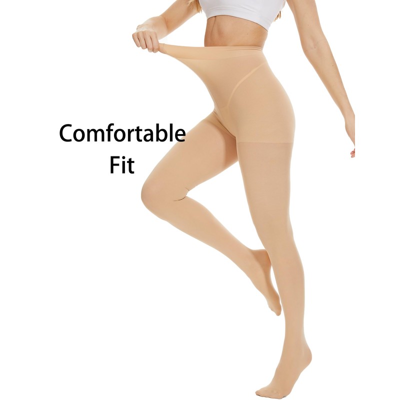 CozyWow Women's Semi Opaque Tights 80 Denier High Waist Control