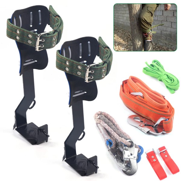 SENDERPICK Adjust Tree/Pole Climbing Spike Set 2 Gear Safety Belt