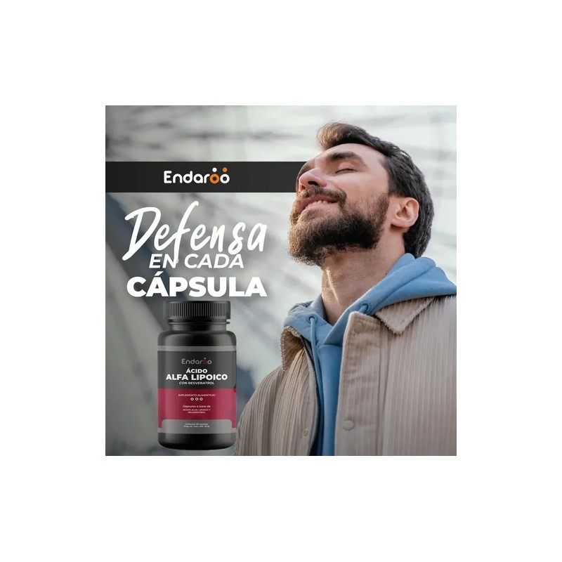 Ácido Alfa Lipoico + Resveratrol Endaroo Calidad Premium