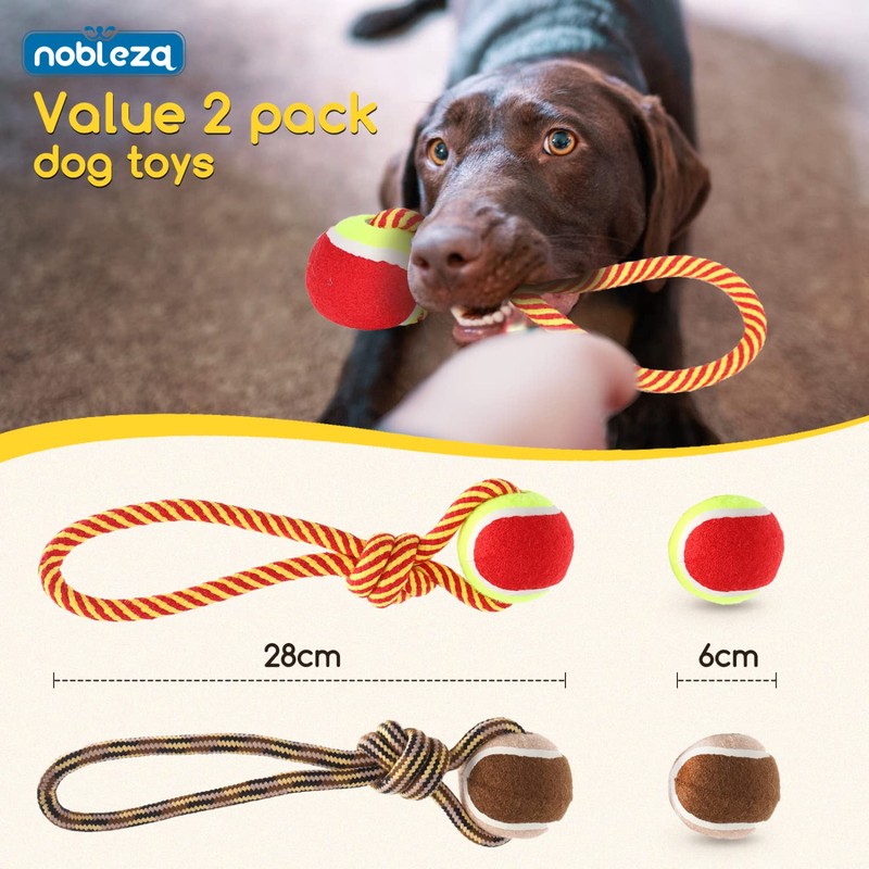 Nobleza - Hundespielzeugseil aus 100% Baumwolle, das der psychischen Gesundheit