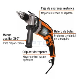 Truper ROTO-1/2A9 Rotary hammer 1/2" 850 W, professional