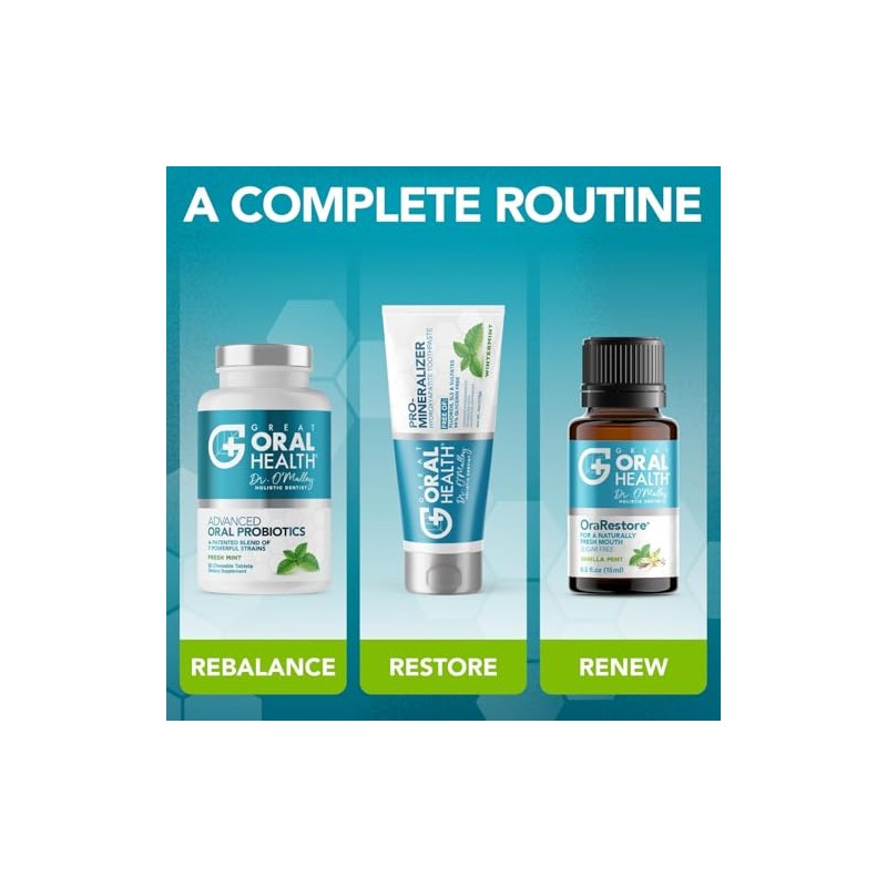 Great Oral Health Advanced Probiotics Tabletas Menta Fresca Mezcla Patente