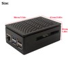 WEIYIXING Raspberry Pi 5 Case, Black ABS Case with Active