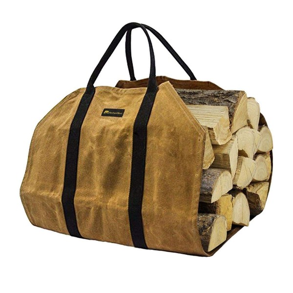 Jie Du Firewood Bag, Log Tote, Log Carrier, Canvas, Firewood Case, Firewood Log Carrier, Fireplace Strike, Canvas Firewood Case