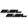6.2 Liter Engine Aluminum Emblems Badges in Silver and Black