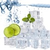 CYNNXIA 50 Pack Reusable Fake Ice Cubes Artificial Clear Ice