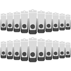 TEWENE USB Memory Stick 4GB USB Stick 2.0 Flash Drive 20-Pack,Thumb Drive Pen Drive,Usb Storage with Lanyards and Stickers