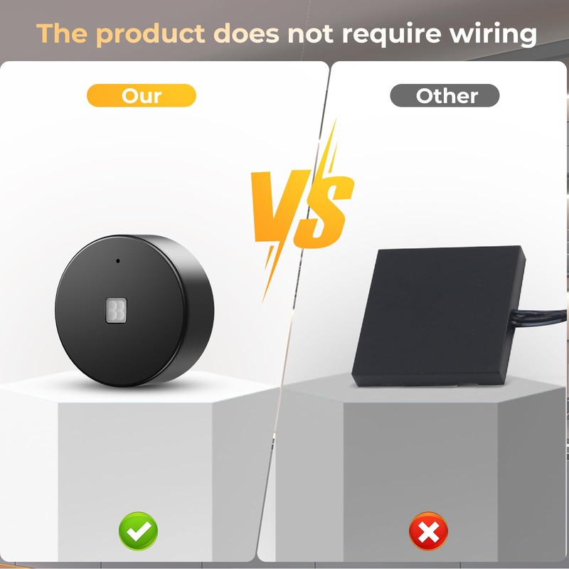 VST Motion Sensor Light Switch, Wireless PIR Sensor Switch, LED