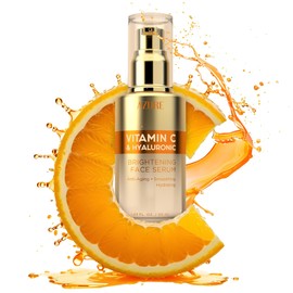 Vitamin C Face Serum with Hyaluronic Acid - Korean Vitamin C Serum for Face - Anti Aging, Brightening Serum for Dark Spots & Wrinkles - Face Serum for Women - Each 1.69 oz - 2 Pack