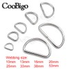 CooBigo 100 Pack 5/8" Dee Rings D-Ring Metal Buckle Strap