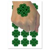 Celtic Shamrock Knot Silhouette Temporary Tattoo Water Resistant Fake Body