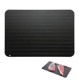 Defrosting Plate, Quick Defrosting Plate, High Thermal Conductivity, Defrosting Plate, Non-Stick Coating, Aluminium Defrosting Plate for Meat, Fish, Vegetables, Cooking, Kitchen, Home