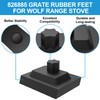 WB02X24790 Grate Rubber Feet for GE Gas Stove Parts, Rubber