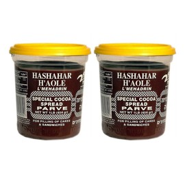 Hashahar Ha’ole Chocolate Spread | Parve (Non Dairy) Kosher, 16-Ounce 2 pack