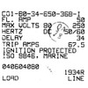 Carling Boat Circuit Breaker C01-B0-34-650-36B-I | Sea Ray 50A 250V