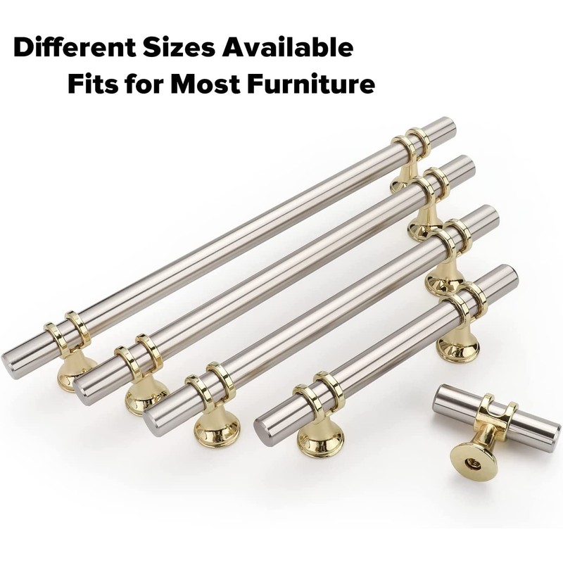 Leulan 10 Pack Brushed Nickel Drawer Pulls 4 Inch Cabinet