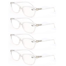 MODFANS Round Stylish Reading Glasses Pair with Spring Hinge Fashion Glasses for Reading for Men and Women