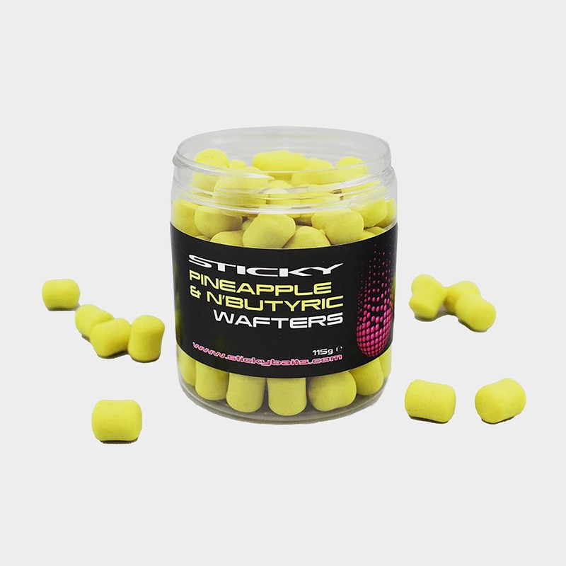 Pineapple and N Butyric Dumbell Wafters 12mm by Sticky Baits