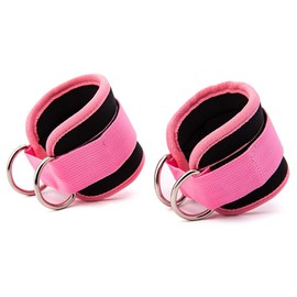 OUDQFCJ Foot Straps Cable Pull with D-Rings, Foot Cuffs for Men and Women, Ankle Straps for Fitness Training, Glutes and Leg Training