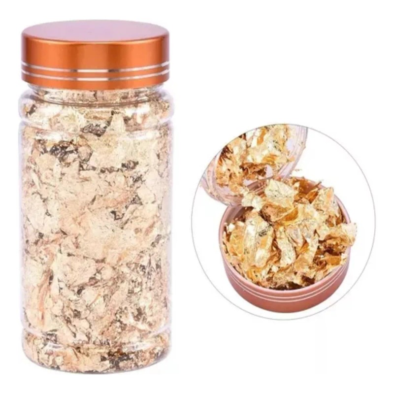 KFMX Hoja Oro Plata Cobre Decoracion Uñas Lamina Arte Manicure