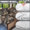 SUITOSELFY Forest Camo RV Seat Covers Dinette Booth Cushions Stretch