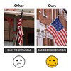Yeesun Flag Pole,6FT American Flag Pole & Bracket-Flagpoles for 3