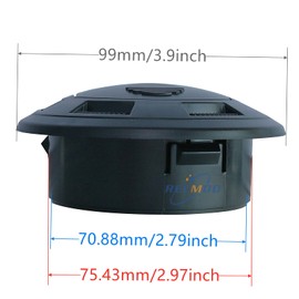 Recmod 6674231 Cab Heater Round Vent Cover Louver For Bobcat S100 S175 S205 S220 S250 S300 S330 A220 A300 863 864 963 320 5600 5610 T110 T140 T180 Skid Steer Loader Excavator Track Loader Work Machine