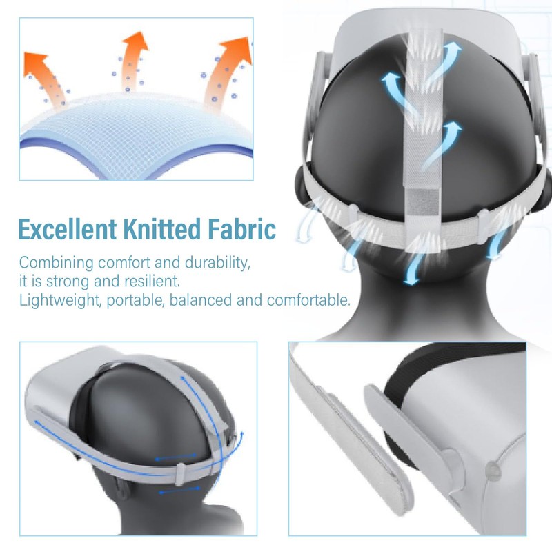 Head Strap for VR Headset, Adjustable Comfortable Strap Replacement, Lightweight
