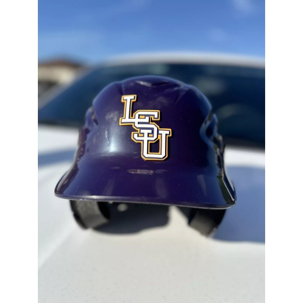 All Star LSU TIGERS CUSTOM BASEBALL BATTING HELMET NEW