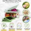 Brieftons QuickPush Food Chopper: Vegetable Dicer Slicer, Onion Cutter, 3