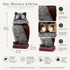 Solar Owl Garden Statue for Outdoor Decor – Glowing Eyes