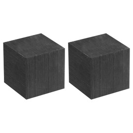 sourcing map Graphite Block Ingot Rectangle Graphite Electrode Plate Board 30x30x1.2mm for Melting Casting, Electrolysis Electroplating,2 Pcs