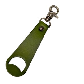 Blue Vogue AMWC-036 Leather Genuine Leather Cap Holder, Hat Holder, Motorcycle, Biker, Touring Holder, Concho, Convenient, Harley, green