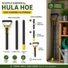 Scuffle Garden Hula Hoe for Weeding – Push-Pull Stirrup Weeder