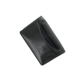 Visconti Slim Collection Laser Leather Card Holder with RFID Protection VSL24 Black/Cobalt