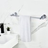 WNEBAHT Crystal Chrome Towel Bar, Silver Adjustable Bathroom Towel Holder