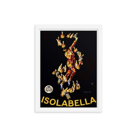 Vintage Poster - Isolabella 1158 - Enhanced Matte Paper Framed Poster (12x16) - White Frame